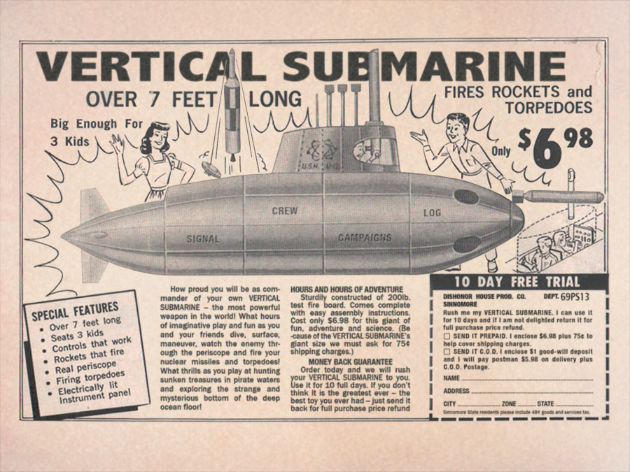 Image courtesy of vertical submarine